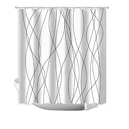 XWJLAILE Polyester Duschvorhang Free Punching Block Vorhang Digitaldruck Trennwand Vorhang waschbar (Farbe: D, Größe: 90 * 180 cm) von XWJLAILE