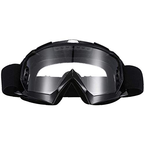 XYDZ Brille MTB Motocross,Winddicht Brille Skibrille Anti Fog UV Schutzbrille mit Double Lens Schaumstoffpolsterung Biegbar Verstellbarer Riemen für Outdoor Aktivitäten Skifahren Radfahren Augenschutz von XYDZ