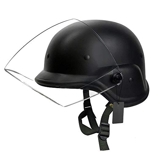 XYLUCKY Tactical Military Airsoft Helm, M88 Air Gun Paintball Helm mit klarem Visier, CS War Game Military Jagd Schießen Outdoor Sport von XYLUCKY