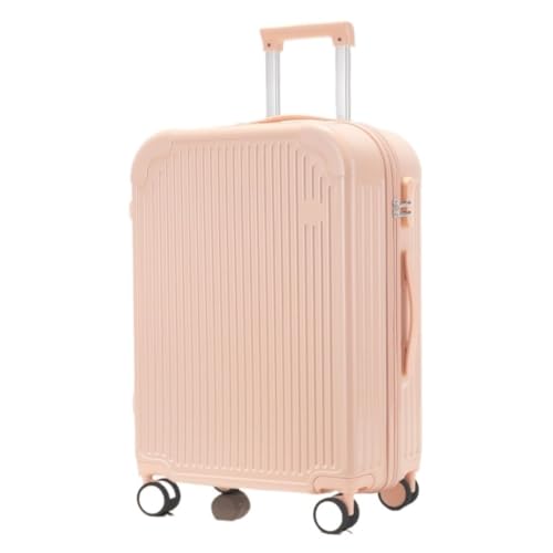 XYSBTX Koffer Empfohlener Koffer for Männer und Frauen, robuster und langlebiger Trolley-Koffer, leiser Rollkoffer for Einsteigen Suitcase (Color : Pink, Size : 20IN) von XYSBTX