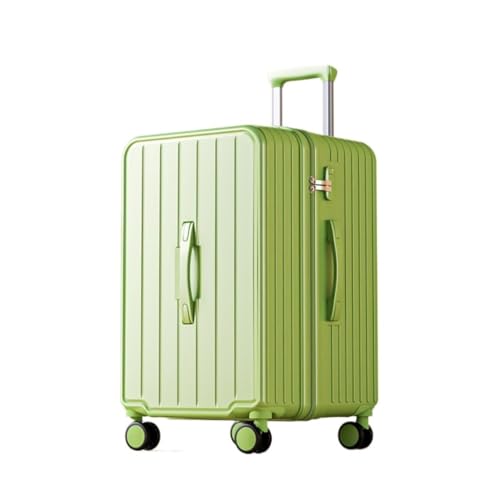 XYSBTX Koffer Gepäckkoffer for Männer Und Frauen, Robuster Und Langlebiger Trolley-Koffer, Verdickte Passwort-Koffertasche for Herren Suitcase (Color : Green, Size : 20in) von XYSBTX