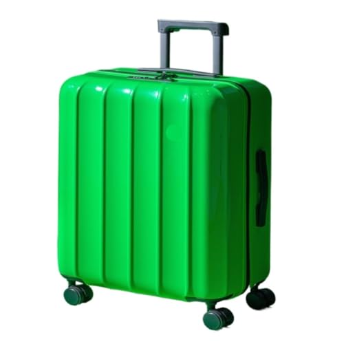 XYSBTX Koffer Winter-20-Zoll-Boarding-Koffer for Damen, 24-Zoll-Koffer, Trolley-Koffer, Herren-Passwortbox Suitcase (Color : Green, Size : 20in) von XYSBTX