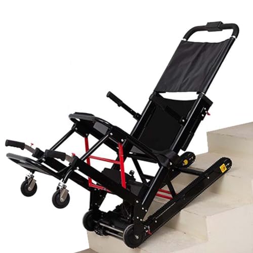 XZLZMYP Elektrischer Rollstuhl Treppenlift Tragbar Zusammenklappbarer Treppensteiger Rollstuhl Für Behinderte Ältere Menschen Mobiler Treppenlift Können Treppen Hinauf Und Hinunterfahren,B von XZLZMYP