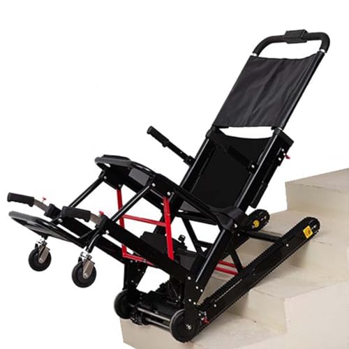XZLZMYP Elektrischer Treppenrollstuhl Zusammenklappbarer Tragbarer Stuhl Geeignet Für Ältere Und Behinderte Menschen Medizinische Ausrüstung Treppenlift Treppenmobilitätshilfe,B von XZLZMYP