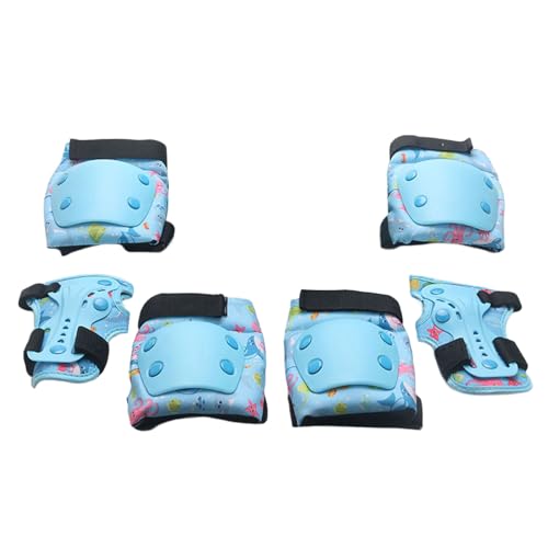 6PCS Kid Protective Gear Set Für 3-8 Boy Girl Scooter Roller Skating Einschließlich Radfahren Knie Ellbogen Klammer Hand Pad Easy Wear Set 6PCS Kid Protective Gear Set Für 3-8 Boy Girl Scooter Roller Skating Einschließlich Radfahren Knie Ellbogen Klammer Hand Pad Easy Wear Set von Xanorrg