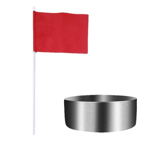 Golf-Cup,Golf-Loch-Cup | Golf-Putting-Loch mit Flagge - Golf Putting Cup Indoor Übungstrainingshilfen, Indoor Outdoor Golf Putting Hole Putter Regulation Cup von Xasbseulk
