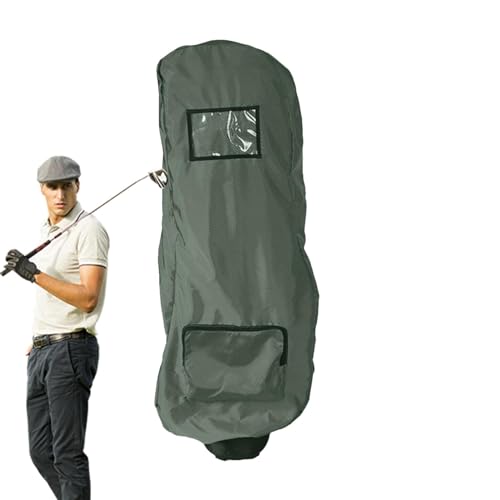 wasserdichte Golftaschen-Abdeckung, Golftaschen-Regenhülle | Staubdichte Regenschutzhüllen für Golftaschen | Reißverschluss-Design, tragbares Golfzubehör für Golfschläger, Garagen, Golftaschen von Xasbseulk