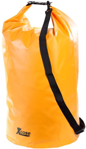 Xcase wasserdichte Tasche: Wasserdichter Packsack 70 Liter, orange (Packbeutel wasserdicht, Wasserdichter Sack Schwimmen, Unterwasserlicht) von Xcase