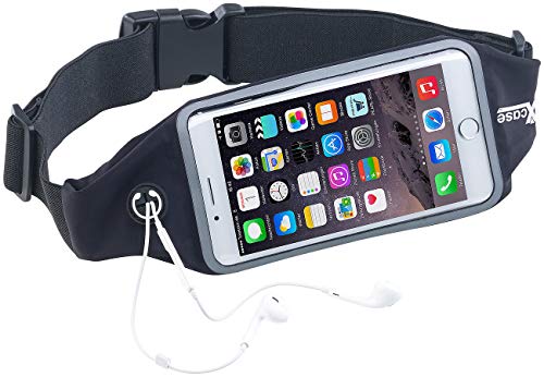 Xcase Handygurt: Wasserfester Sport-Laufgürtel für Smartphones, iPhones, Touch-Fenster (Laufgürtel Handy, Handy Gürteltaschen, wasserdichte Handytasche) von Xcase