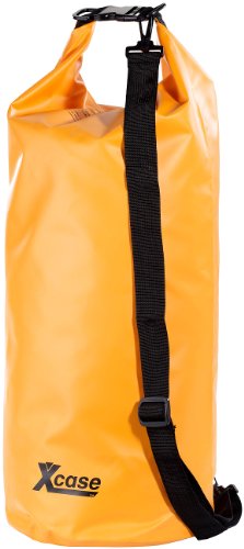 Xcase Paddelsack: Wasserdichter Packsack 25 Liter, orange (Outdoor Packsack, Wasserdichter Seebeutel, Unterwasserlicht) von Xcase