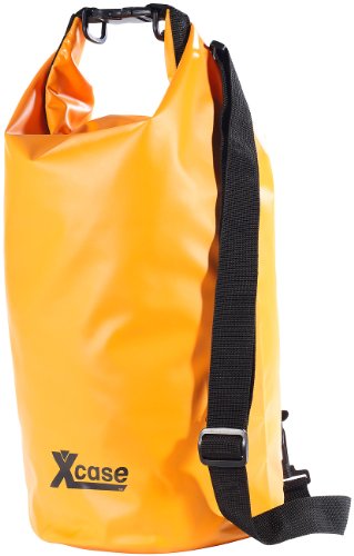 Xcase Wasserdichter Rucksack: Wasserdichter Packsack 16 Liter, orange (Bags wasserdicht, wasserdichte Seebeutel, Reisetaschen) von Xcase
