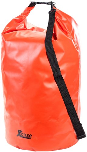 Xcase Dry Bag: Wasserdichter Packsack 70 Liter, rot (Seesack Rucksack wasserdicht, Tasche wasserfest, Unterwasserlicht) von Xcase