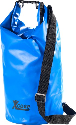 Xcase Wasserfester Beutel: Wasserdichter Packsack 16 Liter, blau (Wasserfester Sack, Seesack mit Kissen-Funktion, Unterwasserlicht) von Xcase