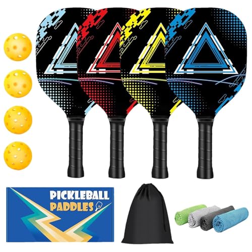 Xeihuul Pickle Ball Sportschläger, Strandballschläger,Leichtes Wasserball-Paddel | Leichtes Sport-Paddel aus natürlichem Pappelholz für Anfänger von Xeihuul