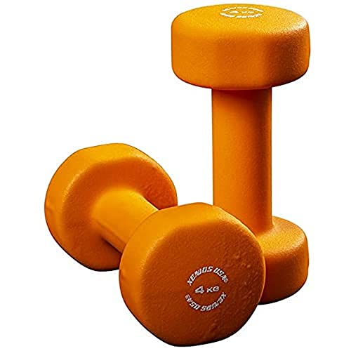 Xenios Unisex – Erwachsene Mubrio Hanteln Fitness 2.0, Orange, 4 Kg von Xenios