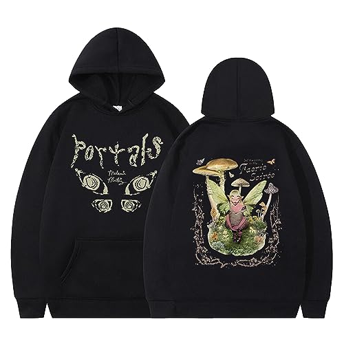 Hoodie Melanie Martinez Cartoon Hoodie Frühling Herbst Langarm Sweatshirt Casual Herren Hip Hop Pullover Damen Plus Size Mantel XS ~ 3XL-Khaki||XS von Xiakila