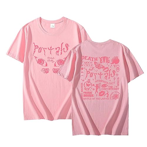 Xiakila Melanie Martinez T Shirt Tour Fashion Fan Kurzarm Herren Damen Vintage Print Sweatshirt Casual Fashion Plus Size Top Unisex-Black||XS von Xiakila