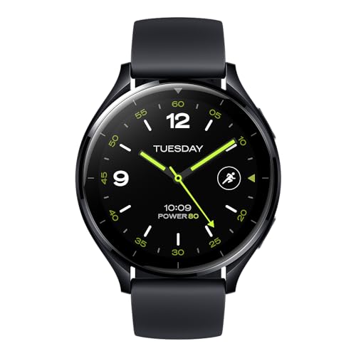 Xiaomi Watch 2 Smartwatch, 1,43" AMOLED Display mit Always-On-Funktion, Schlaf-, Puls- und Sport-Tracking, Wear OS by Google, Schwarz von Xiaomi