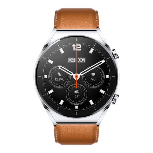 Xiaomi Watch S1 Smartwatch aus Edelstahl & Saphirglas (1,43" AMOLED HD; 117 Trainingsmodi; Überwachung von SpO2, Herzfrequenz & Schlaf; Bluetooth; NFC; GPS, 5ATM, bis zu 12 Tage Akku, Alexa) Silber von Xiaomi