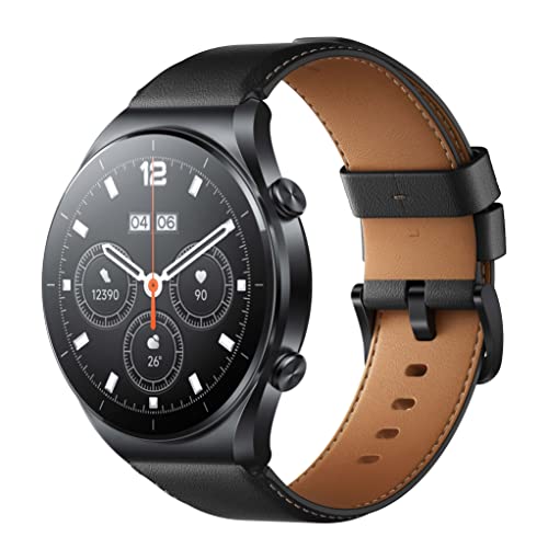 Xiaomi Watch S1 DE Smartwatch aus Edelstahl & Saphirglas (1,43" AMOLED HD; 117 Trainingsmodi; Überwachung von SpO2, NFC; GPS, 5ATM, bis zu 12 Tage Akku S1 GL Schwarz von Xiaomi