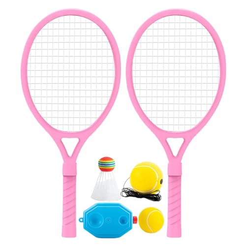 Xinhuju Tennistrainer-Set, Tether-Tennis-Set - Interaktive Spielzeug-Tennisschläger mit Saitenball,Tennis-Übungsausrüstung, Eltern-Kind-Aktivitäten, leichtes Tether-Tennisspiel von Xinhuju