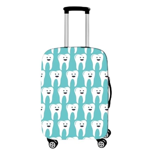 Gepäckabdeckungen Für Kinder Bunte Kofferabdeckungen Für Reisegepäck Lustige Reisegeschenke Für Mädchen Und Jungen Elastischer Waschbarer Druck Gepäckkoffer Kofferschoner (Grün,L(26-28inch)) von Xisnuient