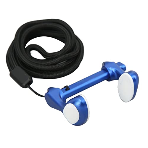 Xiuganpo Schwimm-Nasenklemme, Tauch-Nasenklemme aus Aluminiumlegierung, Professioneller Schwimm-Nasenstecker mit Umhängeband, Verstellbare rutschfeste Nasenklemme für (Blue) von Xiuganpo