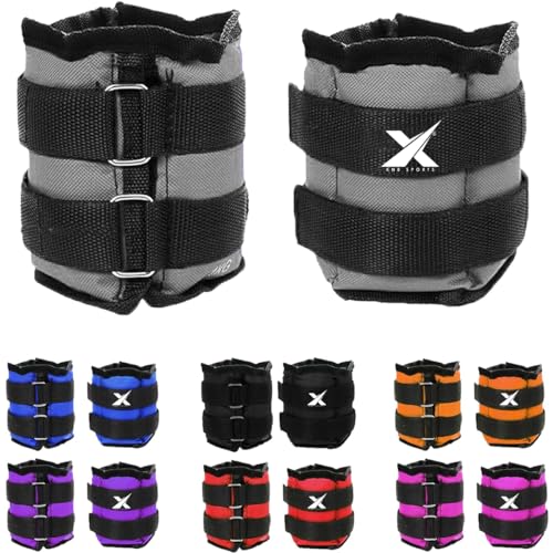 XN8 Gewichtsmanschetten Verstellbares Fußgelenkgewichte|0.5kg-5kg Armgewichte Handgelenkgewichte für Fitness, Bewegung, Laufen, Joggen, Gymnastik von Xn8 Sports