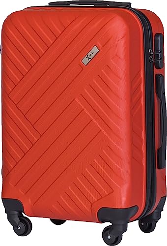 Xonic Design Reisekoffer - Hartschalen-Koffer mit 360° Leichtlauf-Rollen - hochwertiger Trolley mit Zahlenschloss in M-L-XL oder Set (Rot, M) von Xonic