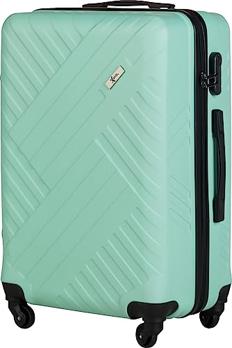 Xonic Design Reisekoffer - Hartschalen-Koffer mit 360° Leichtlauf-Rollen - hochwertiger Trolley mit Zahlenschloss in M-L-XL oder Set (Mintgrün L) von Xonic