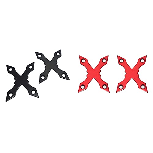 Xptieeck 4 Stück Schutzdichtungen für Longboard, Hardware, Deckpolster, Schraubpolster, runde Kanten, langlebige Teile, Skateboard, schwarz und von Xptieeck