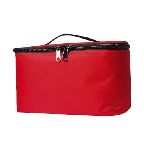 Xptieeck Picknicktasche mit großem Fassungsvermögen, 10 l, Outdoor, Camping, tragbare Lunchbox, Auto-Kühlung, wasserdichte Isoliertasche, einfache Installation, Rot von Xptieeck