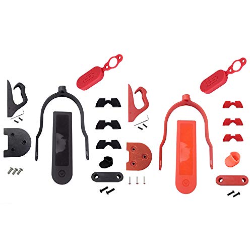Xptieeck Schutzblechhalterung für Elektro-Scooter, 2 Stück, Schwarz und Rot von Xptieeck
