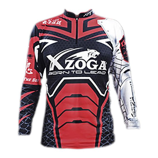 Xzoga Mf Sport 2021 Zip Long Sleeve T-shirt Rot 2XL Mann von Xzoga