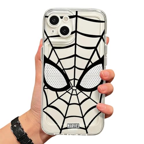 YAAYAGO Spider Man Handyhülle für iPhone 15 Hülle Cool Marvel Spider Man Telefon Hülle Für Apple iPhone 13 Pro Max 7 6S SE X XS 15 Plus 8 12 Mini XR 14 Pro 11 Silikonabdeckung Klar-Für iPhone XS-B von YAAYAGO