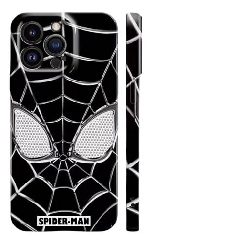 YAAYAGO Spider Man Handyhülle für iPhone 15 Hülle Creative Spider Man Cartoon Hart Telefon Hülle Für iPhone 15 14 13 12 11 Pro Max-Für iPhone 12 Promax-Z01 von YAAYAGO