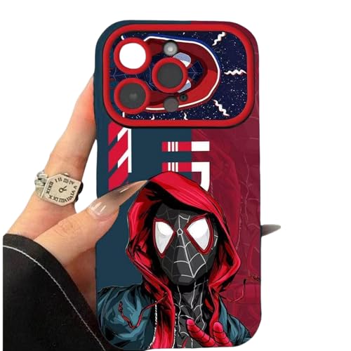YAAYAGO Spider Man Handyhülle für iPhone 15 Hülle Spider Man Muster Creative Hülle Für iPhone 15 14 13 12 11 Pro Max Cover-Für das iPhone 13pro Max-Blau von YAAYAGO