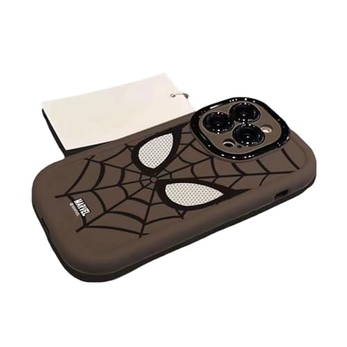 YAAYAGO Spider Man Handyhülle für iPhone 15 Hülle Spider Man Phone Hülle Für iPhone 15 Pro Max 14 13 12 11 Pro Maximales Farbweichkoffer-Braun-Für iPhone11 Pro (5,8 ") von YAAYAGO
