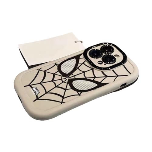 YAAYAGO Spider Man Handyhülle für iPhone 15 Hülle Spider Man Phone Hülle Für iPhone 15 Pro Max 14 13 12 11 Pro Maximales Farbweichkoffer-Weiß-Für iPhone 12 von YAAYAGO