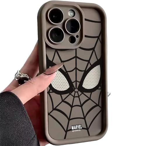 YAAYAGO Spider Man Handyhülle für iPhone 15 Hülle Spider Man TPU Soft Phone Hülle Für iPhone 14 Pro 15 Plus 13 Pro Max 12 11 Cover-Für das iPhone 11pro Max-Braun von YAAYAGO
