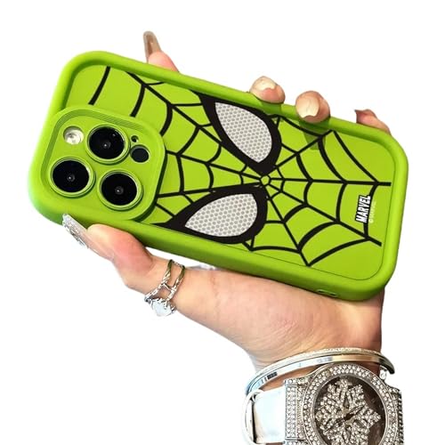YAAYAGO Spider Man Handyhülle für iPhone 15 Hülle Spider Man TPU Soft Phone Hülle Für iPhone 14 Pro 15 Plus 13 Pro Max 12 11 Cover-Für das iPhone 15pro Max-Grün von YAAYAGO