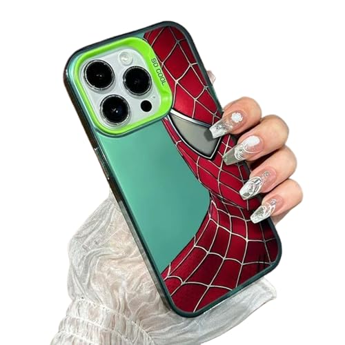 YAAYAGO Spider Man Handyhülle für iPhone 15 Hülle Spider Man Telefon Hülle Für iPhone 15 14 13 12 11 Pro Max Y2K Soft Anti Fall Cute Cover-Für iPhone 12Promax-E von YAAYAGO