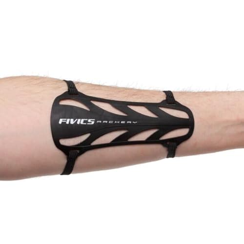 Fivics Armschutz für Bogenschießen Ultra-Leichter Kunststoff-Armschutz von YAK Archery
