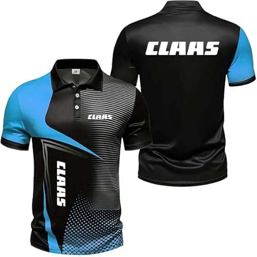 YAKWIFR Herren Poloshirts Für CL_AAS Atmungsaktiv Kurzärmelig Tennis Golf T-Shirt Sommer Lässig Sport Polos Für Männer Und ErwachseneBlue,XL von YAKWIFR