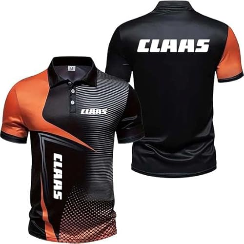 YAKWIFR Herren Poloshirts Für CL_AAS Atmungsaktiv Kurzärmelig Tennis Golf T-Shirt Sommer Lässig Sport Polos Für Männer Und ErwachseneOrange,XL von YAKWIFR