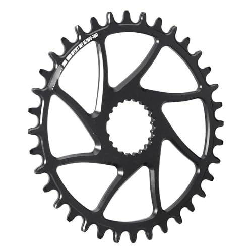 YANHAO Speed Kettenblatt MTB-Rennrad-Kettenblatt 0 Versatz schmaler und breiter Zahnplatte Fahrradkettenring 30T 32T-Direktkettenrad MTB Reparaturteile (Color : 34T) von YANHAO