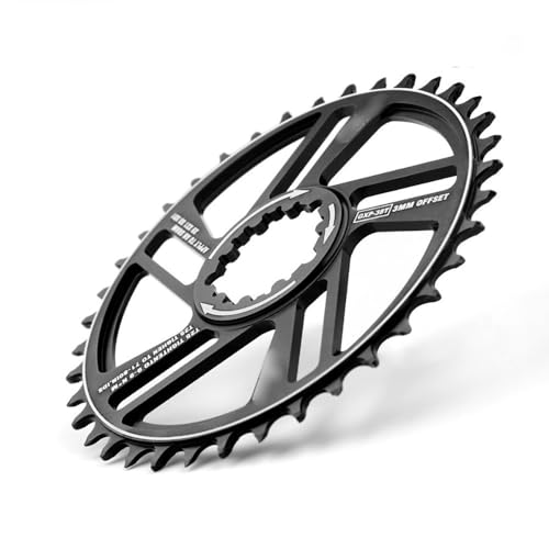 YANHAO Speed Kettenblatt Mountainbike-Kettenblatt 3 Offset Aluminiumlegierung MTB Fahrradkettenring 30T 32T 36T 38T Kettenrad MTB Reparaturteile (Color : 36T) von YANHAO