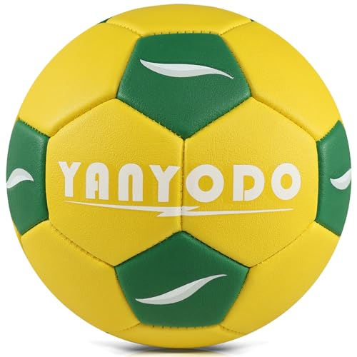 YANYODO Handball Größe 3 Spielball und Trainingsball Weicher Hand Ball für Kinder Jugend Geeignet für den Innen- und Außenbereich von YANYODO
