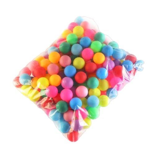 YAOGUI 50 farbige Tischtennisbälle für Unterhaltung aus Kunststoff, leicht, Spielbälle für Lernaktivitäten, Kunststoff, Unterhaltung, Tischtennisbälle von YAOGUI