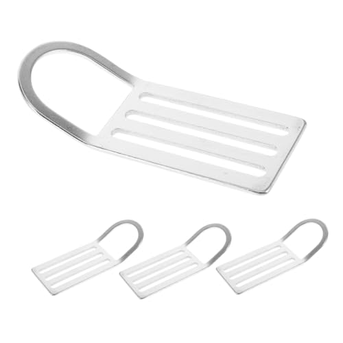 YARNOW 4 Stück Teiliges Tauch D Ring Schnalle Korrosionsbeständig Polierte Oberfläche Verstellbare Gurtbandschnalle Vielseitig für Tauchen Rucksäcke und Outdoor Reisen von YARNOW